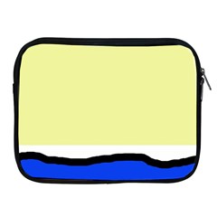 Yellow And Blue Simple Design Apple Ipad 2/3/4 Zipper Cases by Valentinaart