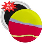 Red and yellow design 3  Magnets (100 pack) Front