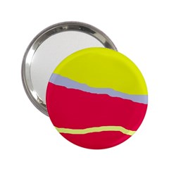 Red And Yellow Design 2 25  Handbag Mirrors by Valentinaart