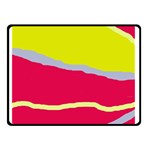 Red and yellow design Double Sided Fleece Blanket (Small)  45 x34  Blanket Front