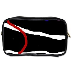 Decorative Lines Toiletries Bags by Valentinaart