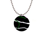 Decorative lines Button Necklaces Front