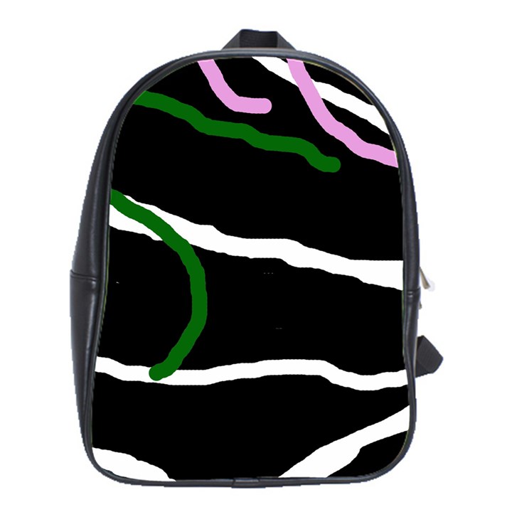 Decorative lines School Bags(Large) 