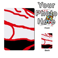 Red, Black And White Design Multi-purpose Cards (rectangle)  by Valentinaart