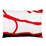 Red, black and white design Pillow Case 26.62 x18.9  Pillow Case