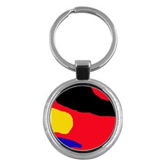 Colorful Abstraction Key Chains (round)  by Valentinaart