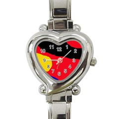 Colorful Abstraction Heart Italian Charm Watch by Valentinaart