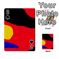 Colorful Abstraction Playing Cards 54 Designs  by Valentinaart