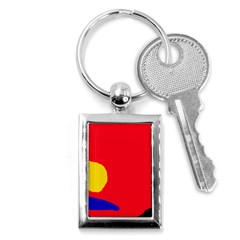 Colorful Abstraction Key Chains (rectangle)  by Valentinaart