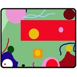 Optimistic abstraction Fleece Blanket (Medium)  60 x50  Blanket Front