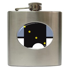 Abstract Design Hip Flask (6 Oz) by Valentinaart