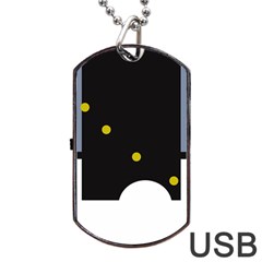 Abstract Design Dog Tag Usb Flash (two Sides)  by Valentinaart