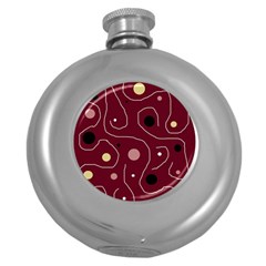 Elegant Design Round Hip Flask (5 Oz) by Valentinaart