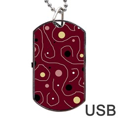 Elegant Design Dog Tag Usb Flash (two Sides)  by Valentinaart