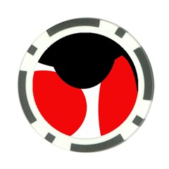 Red, Black And White Poker Chip Card Guards by Valentinaart