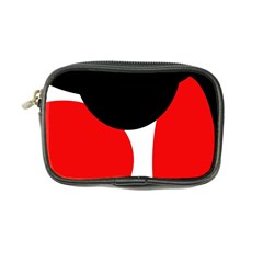 Red, Black And White Coin Purse by Valentinaart