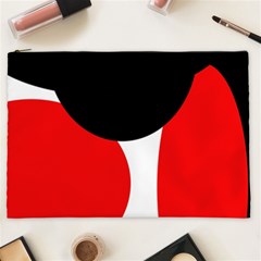 Red, Black And White Cosmetic Bag (xxl)  by Valentinaart