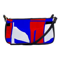 Blue, Red, White Design  Shoulder Clutch Bags by Valentinaart