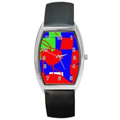 Abstract Hart Barrel Style Metal Watch by Valentinaart