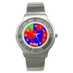 Abstract Hart Stainless Steel Watch by Valentinaart