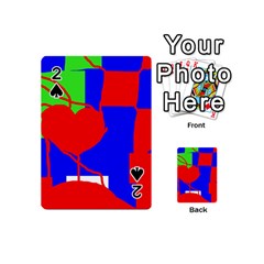 Abstract Hart Playing Cards 54 (mini)  by Valentinaart