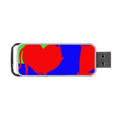 Abstract Hart Portable Usb Flash (one Side) by Valentinaart