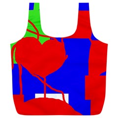 Abstract Hart Full Print Recycle Bags (l)  by Valentinaart