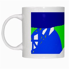 Colorful Abstraction White Mugs by Valentinaart