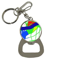 Colorful Abstraction Bottle Opener Key Chains by Valentinaart