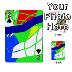 Colorful Abstraction Playing Cards 54 Designs  by Valentinaart