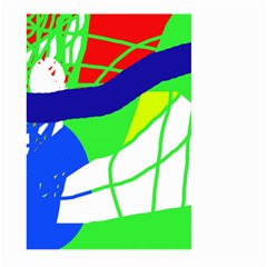 Colorful Abstraction Large Garden Flag (two Sides) by Valentinaart