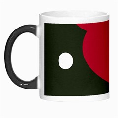 Red, Black And White Abstraction Morph Mugs by Valentinaart