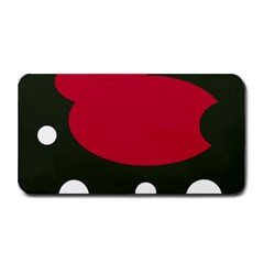 Red, Black And White Abstraction Medium Bar Mats by Valentinaart