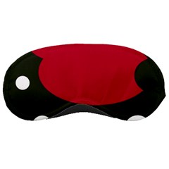 Red, Black And White Abstraction Sleeping Masks by Valentinaart