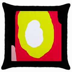 Colorful abstraction Throw Pillow Case (Black)