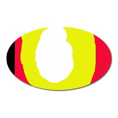 Colorful abstraction Oval Magnet