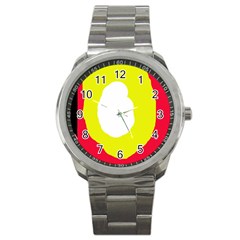 Colorful abstraction Sport Metal Watch