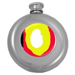 Colorful abstraction Round Hip Flask (5 oz) Front