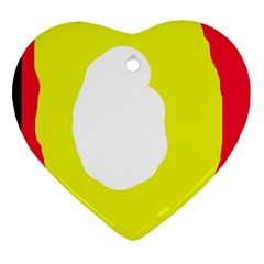 Colorful Abstraction Heart Ornament (2 Sides) by Valentinaart