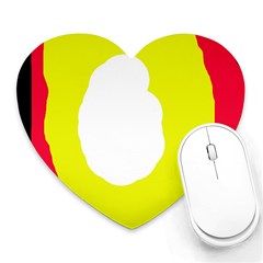 Colorful abstraction Heart Mousepads