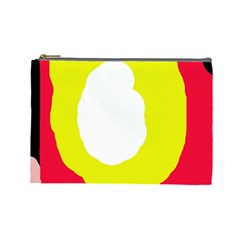 Colorful Abstraction Cosmetic Bag (large)  by Valentinaart