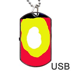 Colorful abstraction Dog Tag USB Flash (Two Sides) 