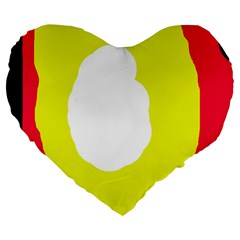 Colorful abstraction Large 19  Premium Heart Shape Cushions