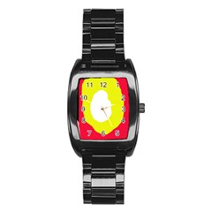 Colorful abstraction Stainless Steel Barrel Watch