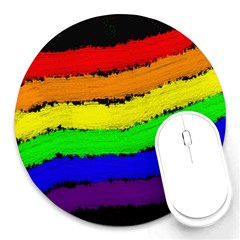 Rainbow Round Mousepads