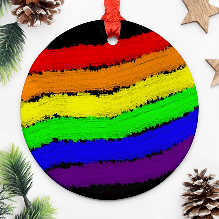 Rainbow Ornament (Round) 