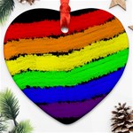 Rainbow Ornament (Heart)  Front