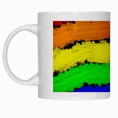 Rainbow White Mugs by Valentinaart