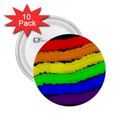 Rainbow 2 25  Buttons (10 Pack)  by Valentinaart