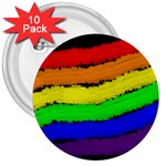 Rainbow 3  Buttons (10 pack)  Front